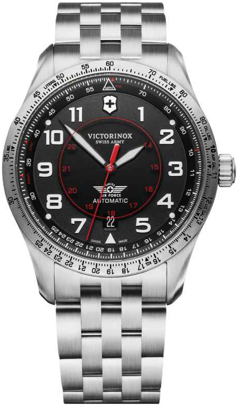 Victorinox Herrklocka 241888 Airboss Svart/Stål Ø42 mm - Victorinox