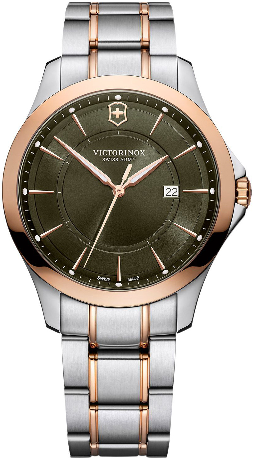 Victorinox Herrklocka 241913 Alliance Grön/Roséguldstonat stål - Victorinox