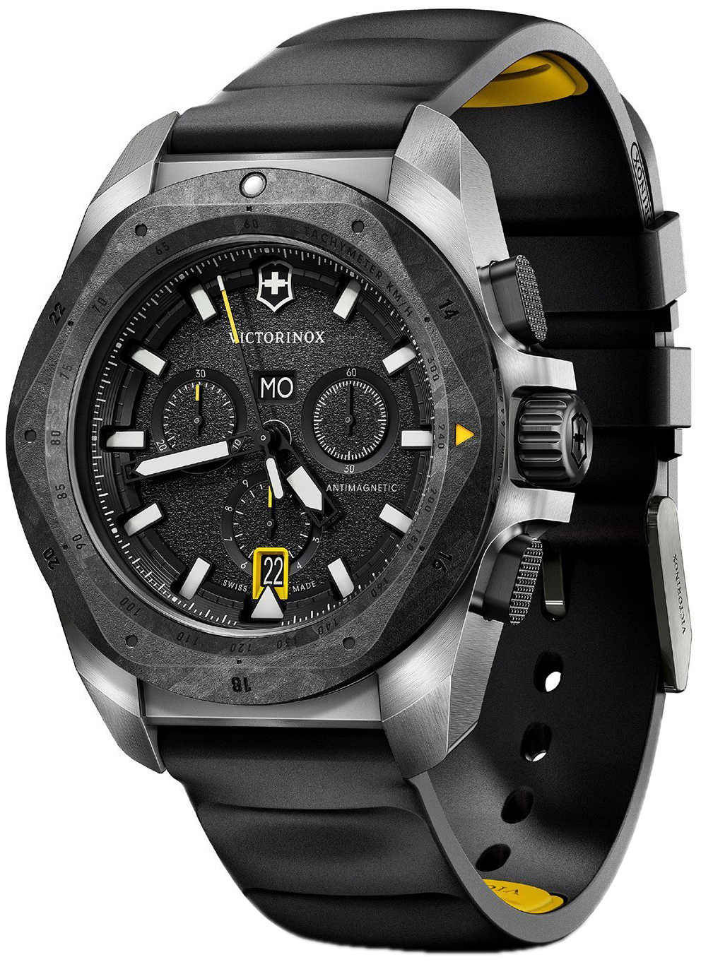 Victorinox Herrklocka 242011 I.N.O.X. Svart/Gummi Ø43 mm - Victorinox