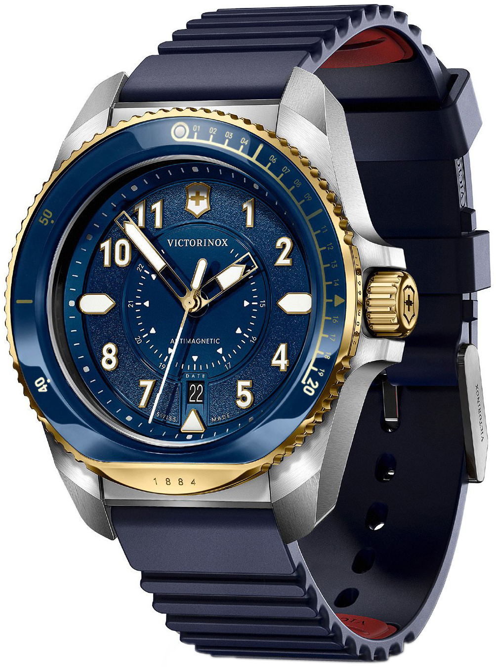 Victorinox Herrklocka 242013 Journey 1884 Blå/Gummi Ø43 mm - Victorinox