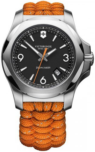 Victorinox Herrklocka 249145 I.N.O.X. Svart/Textil Ø46 mm - Victorinox