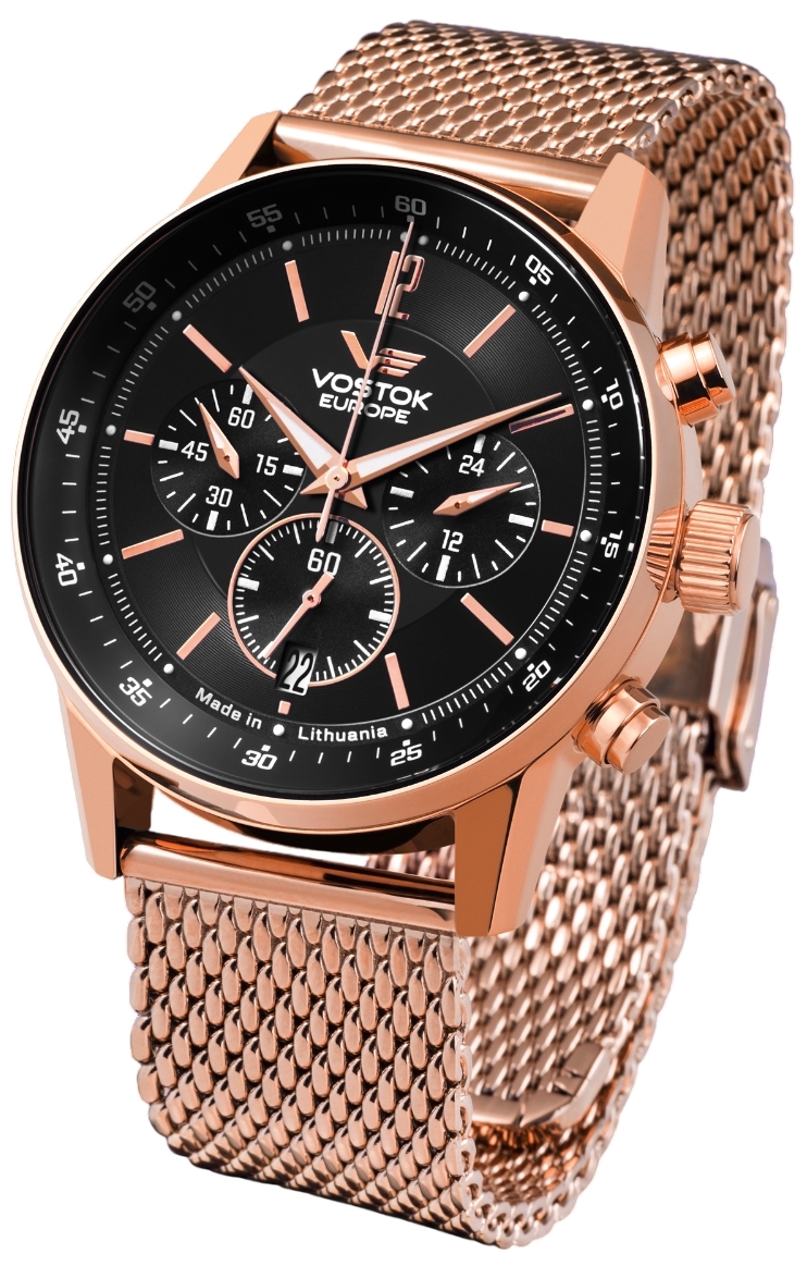 Vostok Europe Damklocka VK64-515B527Br Undine Vit/Roséguldstonat - Vostok Europe