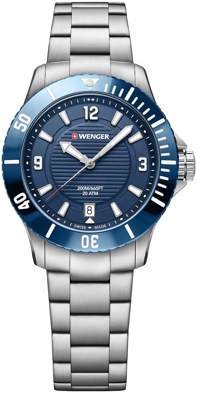 Wenger Damklocka 01.0621.111 Blå/Stål Ø36 mm - Wenger