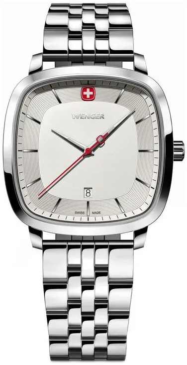 Wenger Herrklocka 01.1921.101 Vintage Silverfärgad/Stål - Wenger