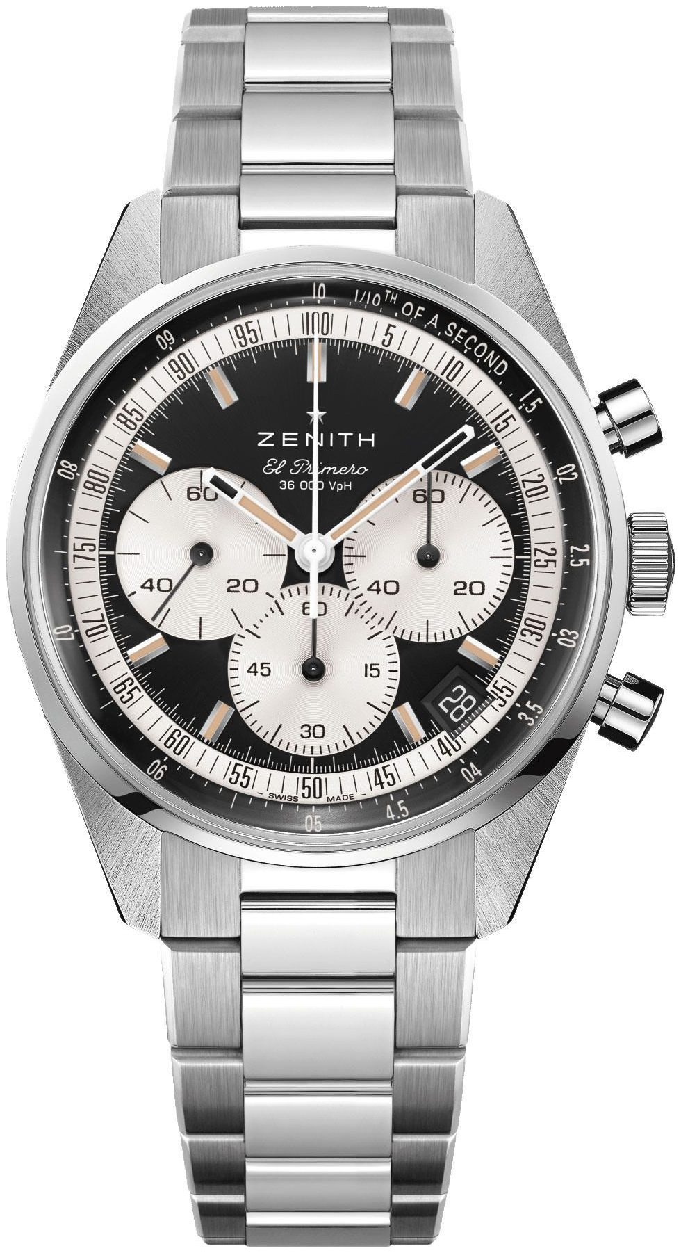 Zenith Herrklocka 03.3200.3600-21.M3200 El Primero Svart/Stål Ø38 mm - Zenith
