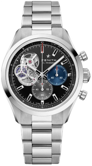 Zenith 03.3300.3604-21.M3300 Chronomaster Open Svart/Stål Ø39.5 mm - Zenith