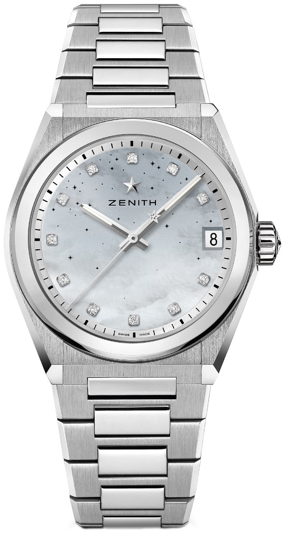 Zenith Damklocka 03.9200.670-03.MI001 Defy Midnight Vit/Stål Ø36 mm - Zenith