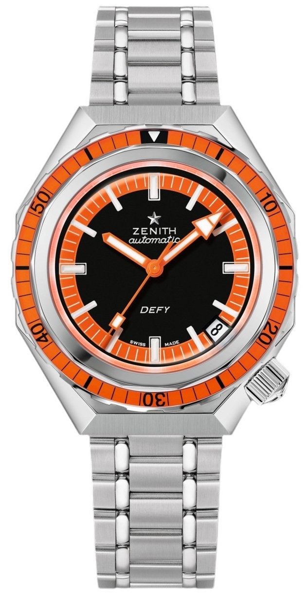 Zenith 03.A3648.670-21.M3648 Defy Revival Svart/Stål Ø37 mm - Zenith