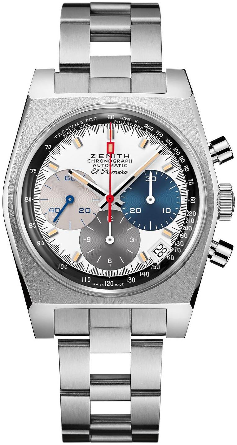 Zenith Herrklocka 03.A384.400-3817.M3817 El Primero Vit/Stål Ø37 mm - Zenith