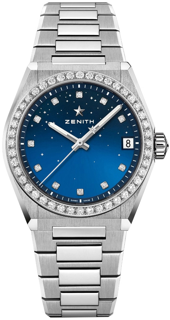 Zenith Damklocka 16.9200.670-01.MI001 Defy Midnight Blå/Stål Ø36 mm - Zenith