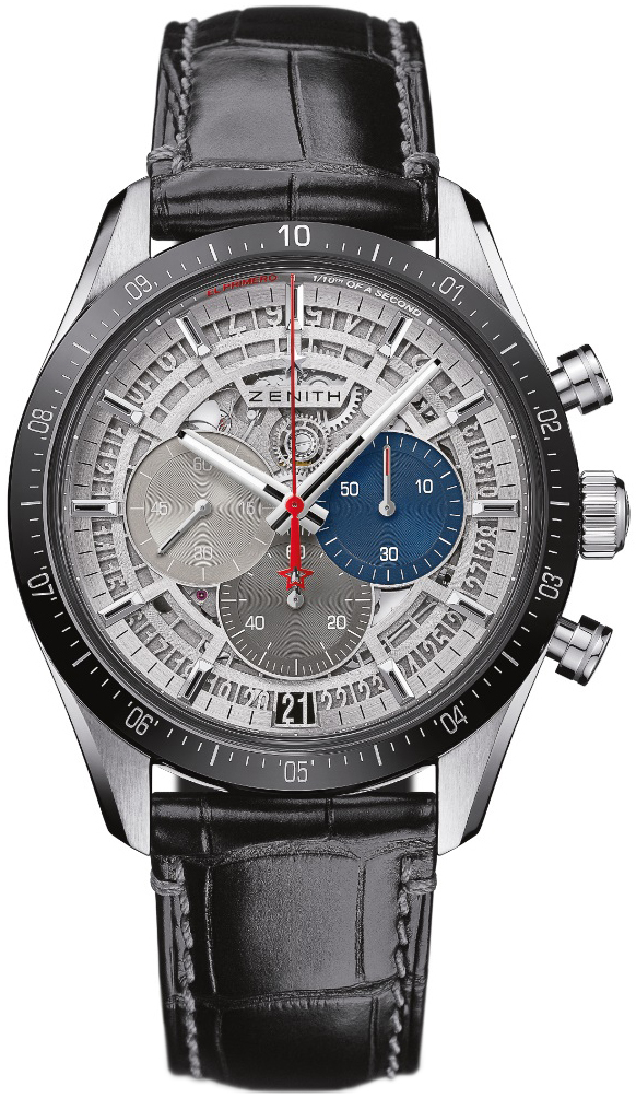 Zenith Herrklocka 95.3001.3600-69.C817 El Primero Skelettskuren/Gummi - Zenith