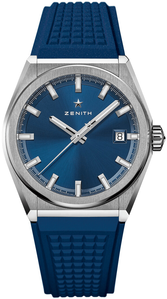 Zenith Herrklocka 95.9000.670-51.R790 Defy Classic Blå/Gummi Ø41 mm - Zenith