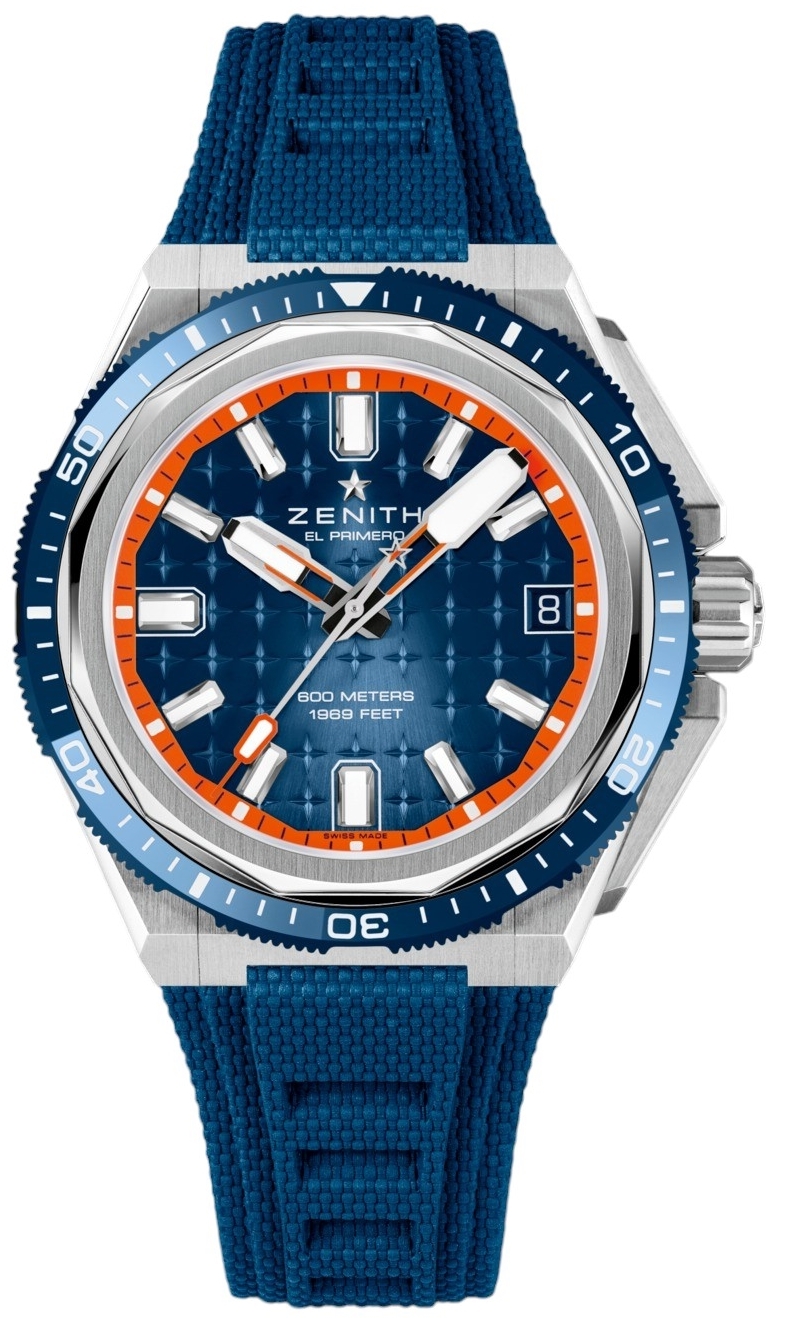 Zenith Herrklocka 95.9601.3620-51.I301 Defy Extreme Blå/Gummi Ø42.5 - Zenith