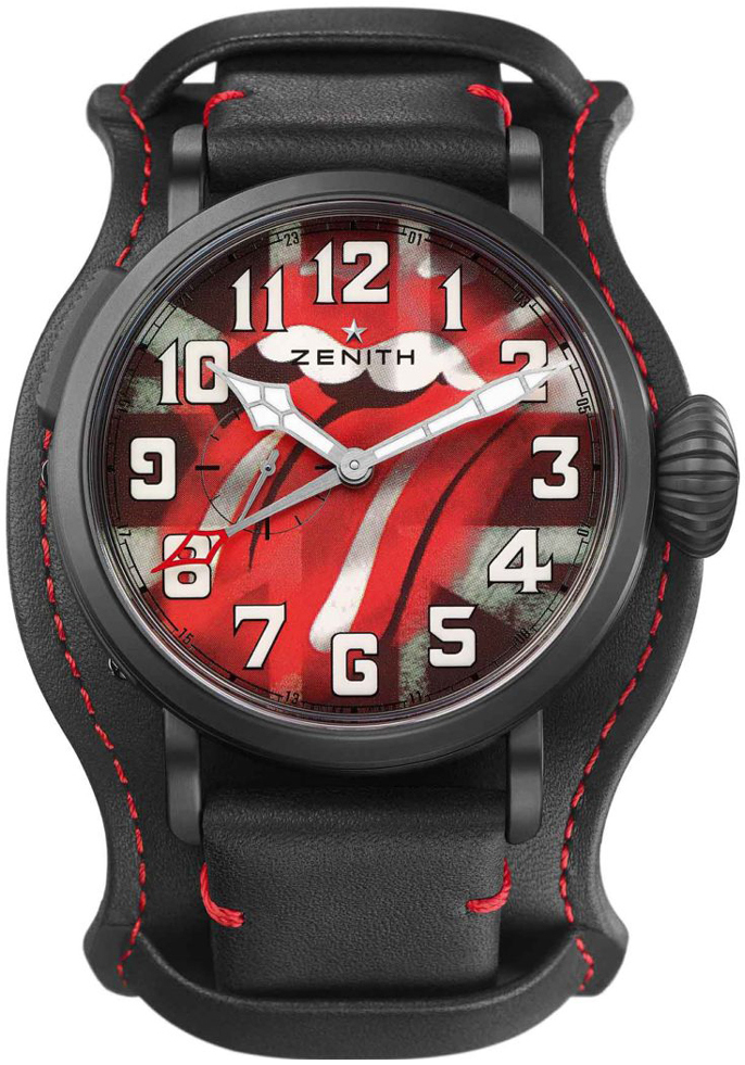 Zenith Herrklocka 96.2439.693-77.C809 Pilot Flerfärgad/Läder Ø48 mm - Zenith