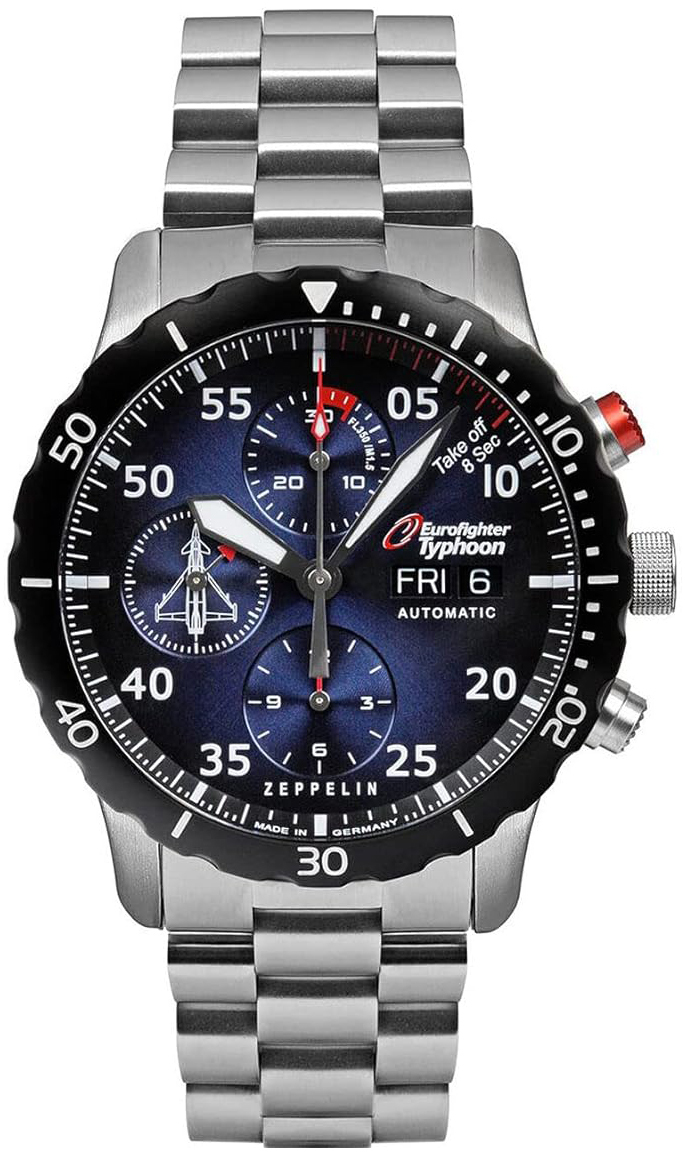 Zeppelin Herrklocka 7218M3 Eurofighter Blå/Stål Ø43 mm - Zeppelin