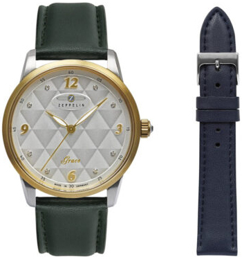 Zeppelin Damklocka 73471_nSet Grace Silverfärgad/Läder Ø36 mm - Zeppelin