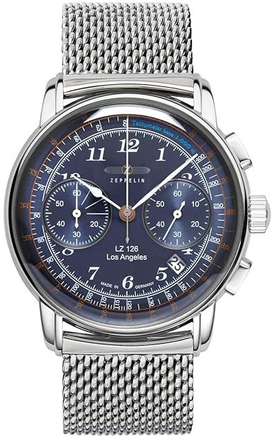 Zeppelin Herrklocka 7614M3 Los Angeles Blå/Stål Ø42 mm - Zeppelin