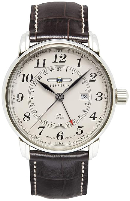 Zeppelin Herrklocka 76425 Lz 127 Graf Beige/Läder Ø42 mm - Zeppelin