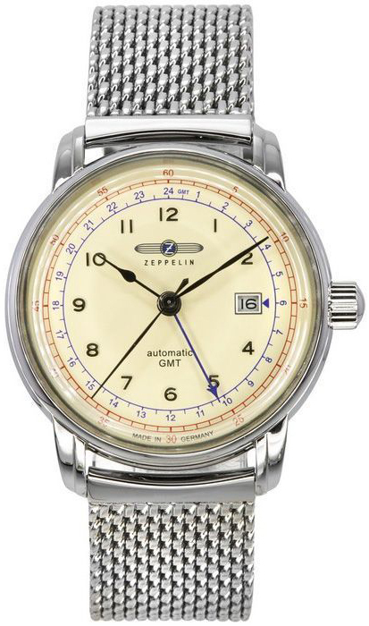 Zeppelin Herrklocka 7668M5 Los Angeles Beige/Stål Ø42 mm - Zeppelin