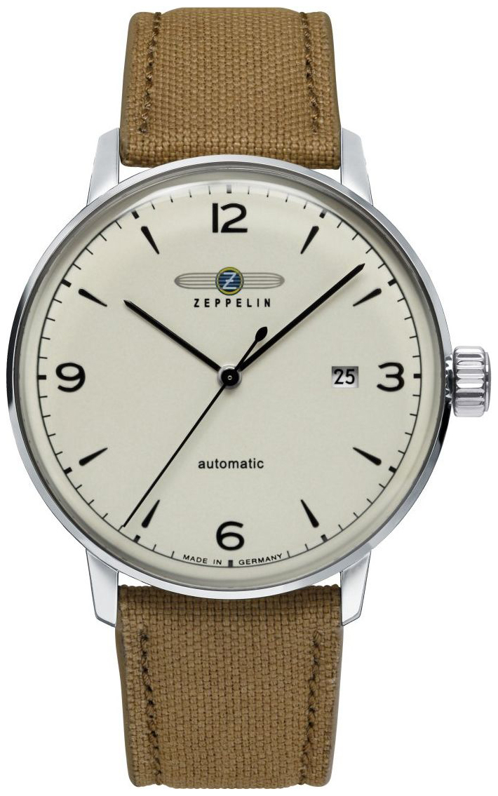 Zeppelin Herrklocka 80645_n Lz 129 Hindenburg Beige/Läder Ø40 mm - Zeppelin