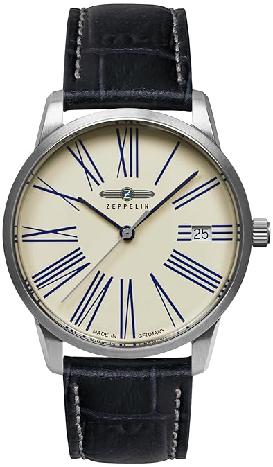 Zeppelin Damklocka 83451 Flatline Beige/Läder Ø35 mm - Zeppelin