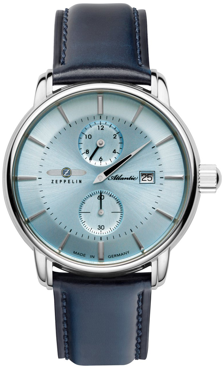 Zeppelin Herrklocka 84263 Atlantic Blå/Läder Ø42 mm - Zeppelin