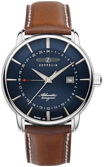 Zeppelin Herrklocka 84423 Atlantic Blå/Läder Ø41 mm - Zeppelin