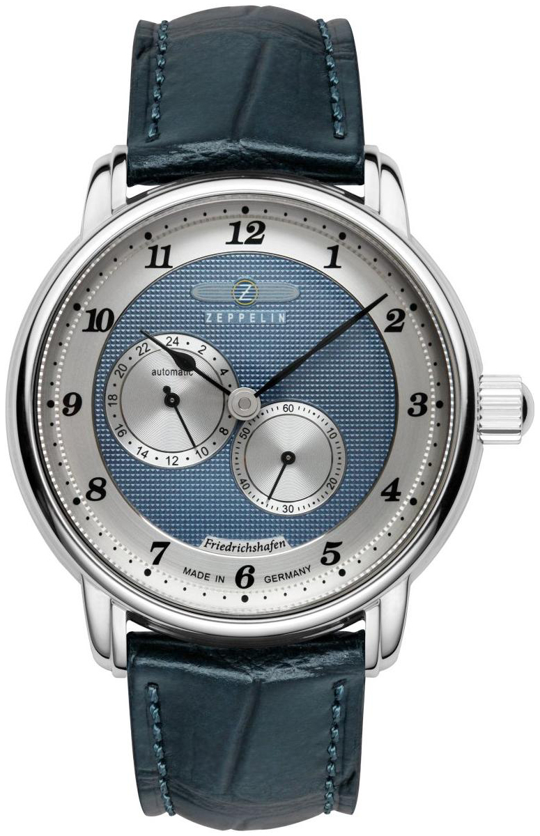 Zeppelin Herrklocka 85683 Friedrichshafen Blå/Läder Ø40 mm