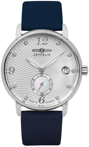 Zeppelin Damklocka 86311 Luna Silverfärgad/Läder Ø35 mm - Zeppelin