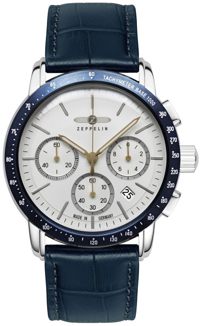 Zeppelin Herrklocka 88781 New York Vit/Läder Ø42 mm