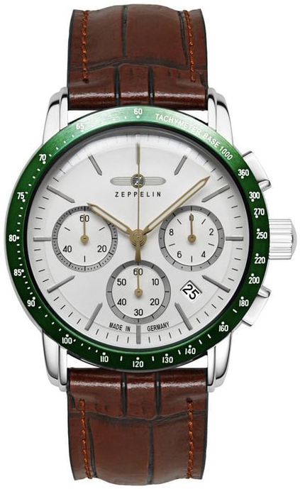 Zeppelin Herrklocka 88784 New York Vit/Läder Ø42 mm