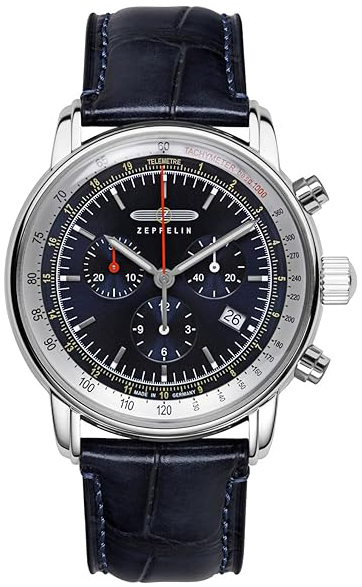 Zeppelin Herrklocka 88883 Lz 14 Marine Blå/Läder Ø42 mm