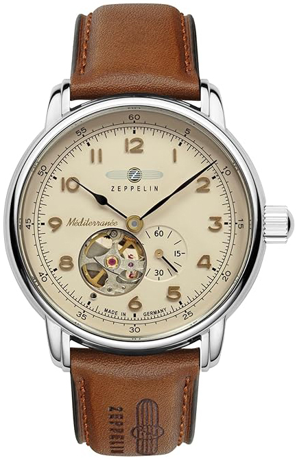 Zeppelin Herrklocka 96665 Mediterranee Beige/Läder Ø40 mm - Zeppelin