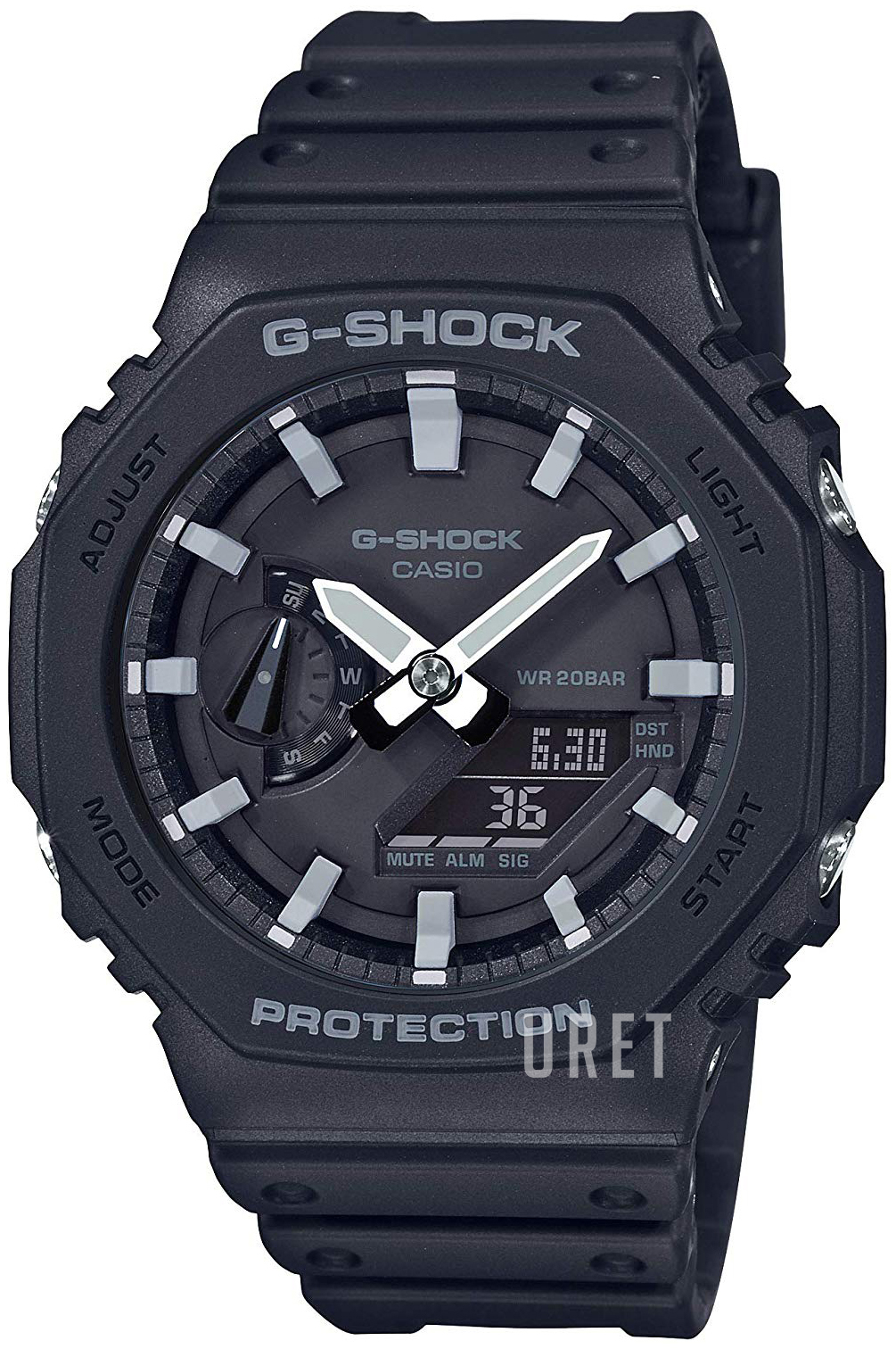 G-Shock Svart/Resinplast Ø45.4 mm ref. GA-2100-1AER